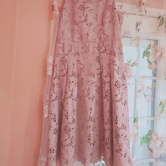 ANTONIO MELANI Dresses & Skirts - Everning Lace Dress Pink Color by Antonio Melani